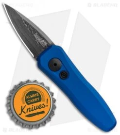 Kershaw Launch 4 CA Legal Automatic Knife Blue (1.9" Damascus) BHQ Exclusive -Kershaw Knife Shop Kershaw Launch 4 CA Legal Auto Blue Damascus 7500BLUDAM BHQ 91856 jr bottlecap