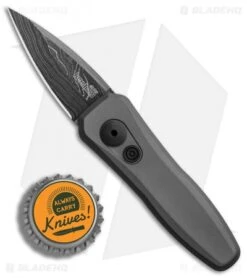 Kershaw Launch 4 CA Legal Automatic Knife Gray (1.9" Damascus) BHQ Exclusive -Kershaw Knife Shop Kershaw Launch 4 CA Legal Auto Gray Damascus BHQ 86760 er bottlecap