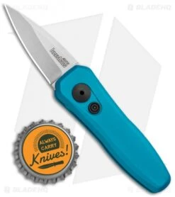 Kershaw Launch 4 CA Legal Automatic Knife Teal (1.9" Stonewash) -Kershaw Knife Shop Kershaw Launch 4 CA Legal Auto Teal SW KER7500TEALSW BHQ 92074 jr bottlecap