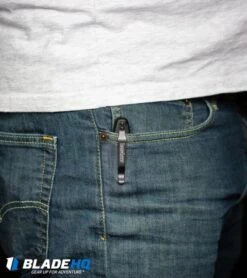 Kershaw Launch 4 CA Legal Automatic Knife Blue (1.9" Damascus) BHQ Exclusive -Kershaw Knife Shop Kershaw Launch 4 CA Legal Automatic Knife Black 7500BLK BHQ 34416 kp pocket web