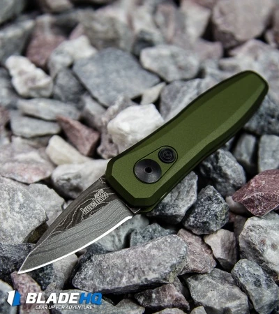 Kershaw Launch 4 CA Legal Automatic Knife OD Green (1.9" Damascus) BHQ Exclusive 7 Kershaw Launch 4 CA Legal Automatic Knife OD Green (1.9" Damascus) BHQ Exclusive - Image 5