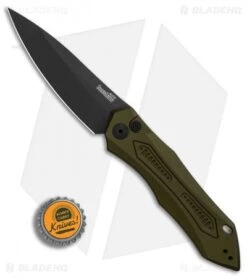 Kershaw Launch 6 Automatic Knife OD Green (3.75" Black) 7800OLBLK -Kershaw Knife Shop Kershaw Launch 6 Olive Black BHQ 89519 er bottlecap