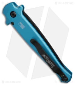 Kershaw Launch 8 Stiletto Automatic Knife Teal/CF (3.5" Black) 7150TEALBLK 8 Kershaw Launch 8 Stiletto Automatic Knife Teal/CF (3.5" Black) 7150TEALBLK -Kershaw Knife Shop Kershaw Launch 8 stiletto AK Teal CF 3in Black BHQ 177022 td side