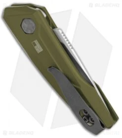 Kershaw Launch 9 Automatic Knife OD Green (1.8" Working Finish) 7250OLSW -Kershaw Knife Shop Kershaw Launch 9 Auto OD Green Working KER7250OLSW BHQ 113298 jr side