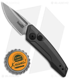 Kershaw Launch 9 Automatic Knife Drop Point Gray Aluminum (1.8" Stonewash) 9 Kershaw Launch 9 Automatic Knife Drop Point Gray Aluminum (1.8" Stonewash) -Kershaw Knife Shop Kershaw Launch 9 Gray Automatic Knife Stonewash BHQ 145446 td size