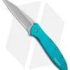 Kershaw Leek Assisted Opening Knife Teal (3" Bead Blast) 1660TEAL -Kershaw Knife Shop Kershaw Leek 1660teal BHQ 22700 jr