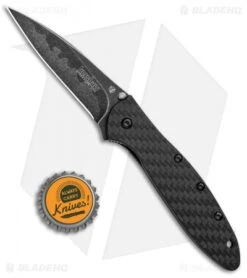 Kershaw Leek Assisted Opening Knife Carbon Fiber (3" Composite) -Kershaw Knife Shop Kershaw Leek Assisted Opening CF Composite 1660CFCBBW BHQ 99655 jr bottlecap