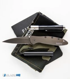 Kershaw Leek Assisted Opening Knife Gray Stainless Steel (3" Gray) 1660GRY -Kershaw Knife Shop Kershaw Leek Assisted Opening Knife Gray Aluminum Gray 1660GRY BHQ 117600 kp pocket web