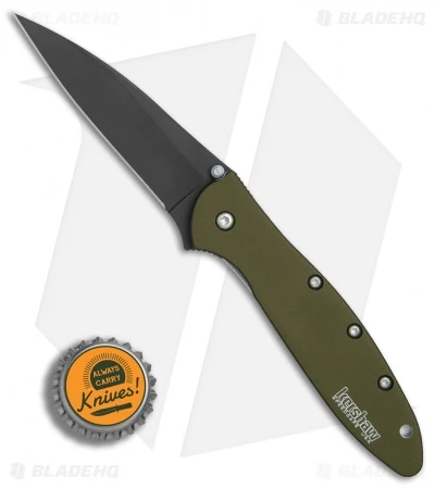 Kershaw Leek Assisted Opening Knife OD Green (3" Black ) 1660OLBLK 6 Kershaw Leek Assisted Opening Knife OD Green (3" Black ) 1660OLBLK - Image 4
