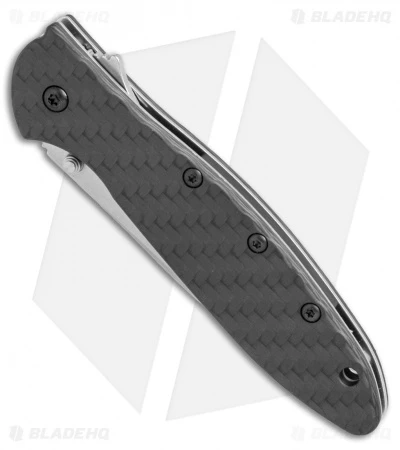 Kershaw Leek Assisted Opening Knife Carbon Fiber (3" Stonewash) 1660CF 4 Kershaw Leek Assisted Opening Knife Carbon Fiber (3" Stonewash) 1660CF - Image 2