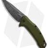 Kershaw Link Drop Point Knife OD Green Aluminum (3.25" BlackWash) -Kershaw Knife Shop Kershaw Link DP OD Green Aluminum BlackWash 1776OLBW BHQ 92312 jr