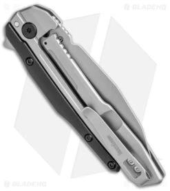 Kershaw Lithium Reverse Tanto Spring Assisted Knife Black GFN (3.25" BB) 2049 -Kershaw Knife Shop Kershaw Lithium Reverse Tanto SA Black GFN BB BHQ 139781 jr side