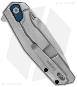 Kershaw Lucid Assisted Opening Frame Lock Knife Blue/Stainless Steel (3.2" SW) 5 Kershaw Lucid Assisted Opening Frame Lock Knife Blue/Stainless Steel (3.2" SW) -Kershaw Knife Shop Kershaw Lucid Blue SW BHQ 176292 jr side