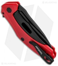 Kershaw Mini Natrix Sub-Frame Lock Knife Red G-10 (2.75" Black) 7006RDBLK -Kershaw Knife Shop Kershaw Mini Natrix Sub FL Red G 10 Black KS7006RDBLK BHQ 92520 jr side