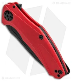 Kershaw Mini Natrix Sub-Frame Lock Knife Red G-10 (2.75" Black) 7006RDBLK -Kershaw Knife Shop Kershaw Mini Natrix Sub FL Red G 10 Black KS7006RDBLK BHQ 92520 jr spine