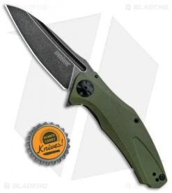 Kershaw Natrix A/O Knife Olive Green G-10 (3.25" BlackWash) 7007OLBW -Kershaw Knife Shop Kershaw Natrix A O Olive Green Blackwash 7007OLBW BHQ 82643 jr bottlecap