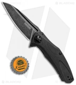 Kershaw Natrix A/O Knife Black G-10 (3.25" BlackWash) 7007BLKBW -Kershaw Knife Shop Kershaw Natrix AO Black G 10 BlackWash 7007BLKBW BHQ 82902 jr bottlecap