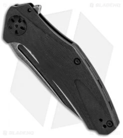 Kershaw Natrix A/O Knife Black G-10 (3.25" BlackWash) 7007BLKBW -Kershaw Knife Shop Kershaw Natrix AO Black G 10 BlackWash 7007BLKBW BHQ 82902 jr spine