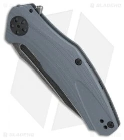 Kershaw Natrix A/O Knife Gray G-10 (3.25" BlackWash) 7007GRYBW -Kershaw Knife Shop Kershaw Natrix AO Gray G10 Blackwash BHQ 82057 er spine