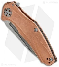 Kershaw Mini Natrix Sub-Frame Lock Knife Copper (2.75" Stonewash) 7006CU -Kershaw Knife Shop Kershaw Natrix Sub Frame Copper SW 7006CU BHQ 80567 jr spine