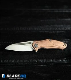 Kershaw Mini Natrix Sub-Frame Lock Knife Copper (2.75" Stonewash) 7006CU -Kershaw Knife Shop Kershaw Natrix Sub Frame Lock Knife Copper Stonewash 7006CU BHQ80567 kp burnt wood web
