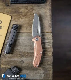 Kershaw Mini Natrix Sub-Frame Lock Knife Copper (2.75" Stonewash) 7006CU -Kershaw Knife Shop Kershaw Natrix Sub Frame Lock Knife Copper Stonewash 7006CU BHQ80567 kp wood pocket dump web