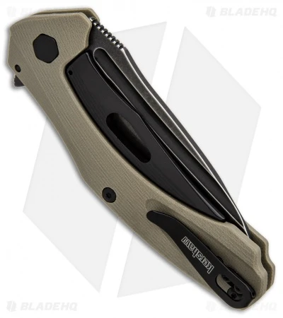 Kershaw Natrix Sub-Frame Lock Knife Tan G-10 (3.25" Black Stonewash) 7007TANBW 4 Kershaw Natrix Sub-Frame Lock Knife Tan G-10 (3.25" Black Stonewash) 7007TANBW - Image 2