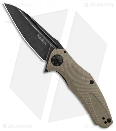Kershaw Natrix Sub-Frame Lock Knife Tan G-10 (3.25" Black Stonewash) 7007TANBW 3 Kershaw Natrix Sub-Frame Lock Knife Tan G-10 (3.25" Black Stonewash) 7007TANBW