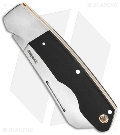 Kershaw Parley Cleaver Slip Joint Knife Black Polished Micarta (3.1" Satin) 4384 5 Kershaw Parley Cleaver Slip Joint Knife Black Polished Micarta (3.1" Satin) 4384 - Image 3