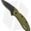 Kershaw Scallion Assisted Opening Knife Olive (2.25" Black) 1620OLBLK -Kershaw Knife Shop Kershaw Scallion Assisted Opening Knife Olive 2in Black BHQ 11769 td