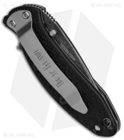 Kershaw Scallion Assisted Opening Knife Black (2.25" Blackwash) -Kershaw Knife Shop Kershaw Scallion LL AO Blackwash BHQ 154169 td side