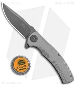 Kershaw Seguin Assisted Opening Frame Lock Knife Gray (3.1" Gray) 3490 -Kershaw Knife Shop Kershaw Seguin SA FL Gray Gray 3490 BHQ 94082 jr bottlecap