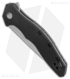Kershaw Shoreline Liner Lock Assisted Knife Black FRN (3.25" Stonewash) 1845 -Kershaw Knife Shop Kershaw Shoreline Knife Black SW BHQ 178499 jr spine