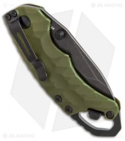 Kershaw Shuffle II Tanto Liner Lock Knife OD Green (2.25" BlackWash) 8750TOLBW 8 Kershaw Shuffle II Tanto Liner Lock Knife OD Green (2.25" BlackWash) 8750TOLBW -Kershaw Knife Shop Kershaw Shuffle 2 tanto OD Green blackwash BHQ 52218 er side
