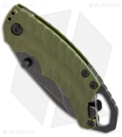 Kershaw Shuffle II Tanto Liner Lock Knife OD Green (2.25" BlackWash) 8750TOLBW 7 Kershaw Shuffle II Tanto Liner Lock Knife OD Green (2.25" BlackWash) 8750TOLBW -Kershaw Knife Shop Kershaw Shuffle 2 tanto OD Green blackwash BHQ 52218 er spine