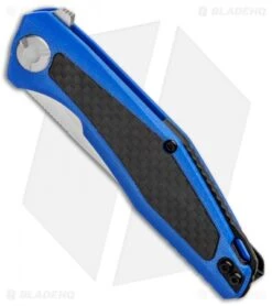 Kershaw Sinkevich Atmos Liner Lock Knife Blue G-10/Carbon Fiber (3" Satin) 7 Kershaw Sinkevich Atmos Liner Lock Knife Blue G-10/Carbon Fiber (3" Satin) -Kershaw Knife Shop Kershaw Sinkevich Atomost LL Blue G 10 CF Satin KS4037BLU BHQ 90130 jr spine