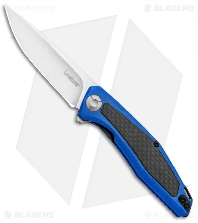 Kershaw Sinkevich Atmos Liner Lock Knife Blue G-10/Carbon Fiber (3" Satin) 3 Kershaw Sinkevich Atmos Liner Lock Knife Blue G-10/Carbon Fiber (3" Satin)