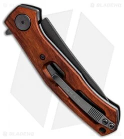 Kershaw Sinkevich Concierge Liner Lock Knife Wood (3.25" Gray) 4020WOOD -Kershaw Knife Shop Kershaw Sinkevich Concierge Liner Lock Knife Wood Gray 4020WOOD BHQ 105578 kp jr side