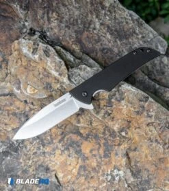 Kershaw Skyline Liner Lock Knife Black G-10 (3.125" Stonewash) 1760 -Kershaw Knife Shop Kershaw Skyline Liner Lock Knife Black G 10 Stonewash 1760 BHQ 8520 kp rock web