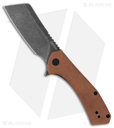 Kershaw Static Cleaver Liner Lock Knife Brown Micarta (2.8" Black SW D2) 3 Kershaw Static Cleaver Liner Lock Knife Brown Micarta (2.8" Black SW D2)
