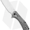 Kershaw Static Cleaver Frame Lock Knife Gray Stainless Steel (2.8" Satin) 3445 -Kershaw Knife Shop Kershaw Static Cleaver FL Gray SS Satin 3445 BHQ 101842 jr