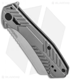 Kershaw Static Cleaver Frame Lock Knife Gray Stainless Steel (2.8" Satin) 3445 -Kershaw Knife Shop Kershaw Static Cleaver FL Gray SS Satin 3445 BHQ 101842 jr spine