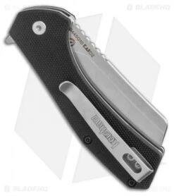 Kershaw Static Cleaver Liner Lock Knife Black G-10 (2.8" SW D2) -Kershaw Knife Shop Kershaw Static Cleaver Liner Lock Knife Black G 10 2 BHQ 113581 LS Side