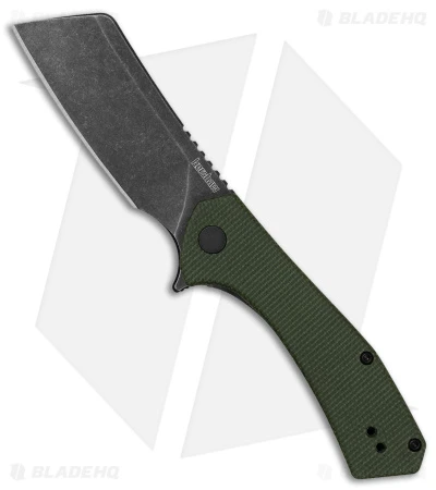 Kershaw Static Cleaver Liner Lock Knife Green Micarta (2.8" Black SW D2) 3 Kershaw Static Cleaver Liner Lock Knife Green Micarta (2.8" Black SW D2)