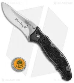 Kershaw Steven Seagal 1680 Flipper Knife Ray Skin (3.5" Polish) XXXX -Kershaw Knife Shop Kershaw Steven Seagal 1680 ray skin polish BHQ 67698 er size