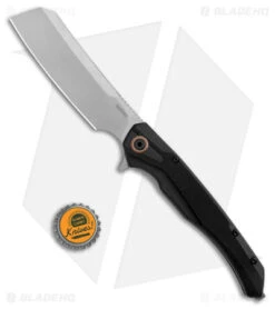 Kershaw Strata Cleaver Frame Lock Knife Black G-10 (4" Stonewash) 2078 -Kershaw Knife Shop Kershaw Strata Cleaver Knife Black SW BHQ 178511 jr bottlecap