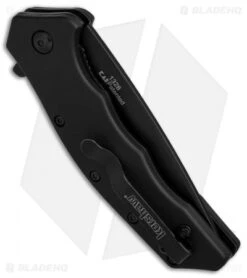 Kershaw Thicket Tanto Assisted Opening Knife Black GFN (Black Plain) 1328 -Kershaw Knife Shop Kershaw Thicket Tanto Black GFN Black Plain BHQ 83239 er side