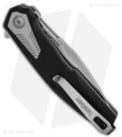 Kershaw Tremolo Spring Assisted Opening Knife Black GFN (3.1" Stonewash) -Kershaw Knife Shop Kershaw Tremolo Spring Assisted Opening Knife Black GFN 3in Stonewash BHQ 120523 td side