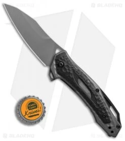 Kershaw Vedder Assisted Opening Knife Black G-10 Overlays (3.25" Gray) 2460 9 Kershaw Vedder Assisted Opening Knife Black G-10 Overlays (3.25" Gray) 2460 -Kershaw Knife Shop Kershaw Vedder black G10 overlays gray BHQ 52173 er bottlecap
