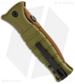 Kershaw XCOM Liner Lock Knife Desert Warrior GFN (3.6" Copper) Exclusive -Kershaw Knife Shop Kershaw XCOM LL Desert Warrior GFN Copper Exclusive 3425DW BHQ 103239 jr side